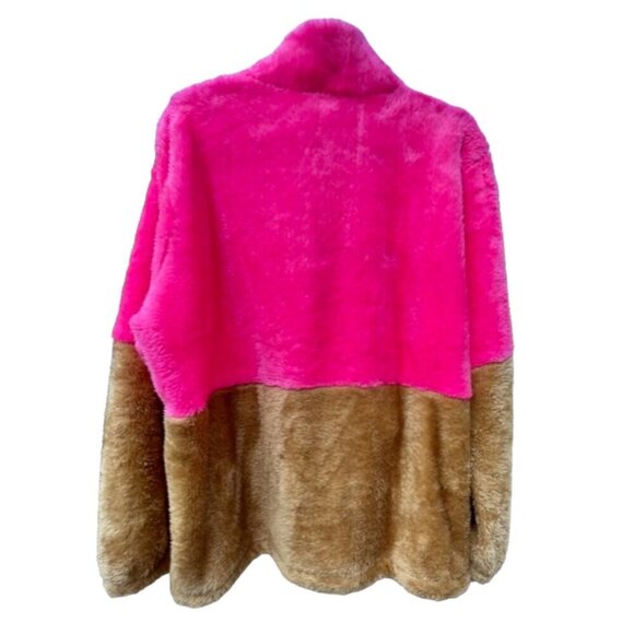 SOLD Lilly Pulitzer NWT Pink Isle You Earned It Colorblock Keala Sherpa XXL - Picture 9 of 15